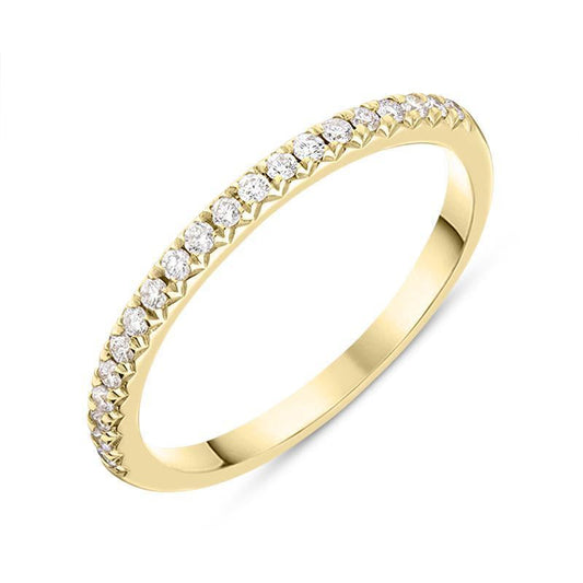 18ct Yellow Gold .2ct Diamond Wedding Ring