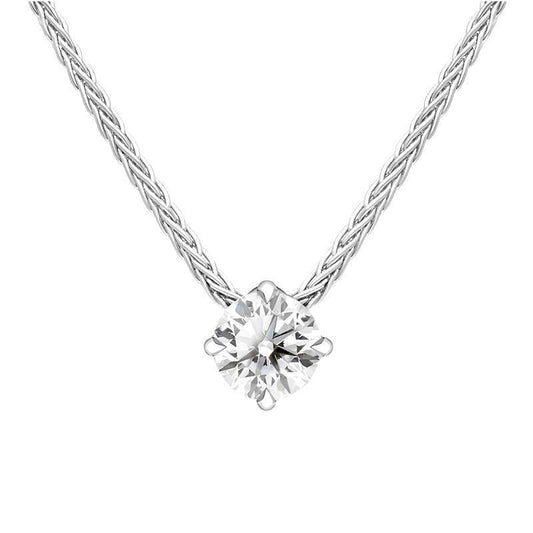 18ct White Gold .23ct Diamond Solitaire Pendant