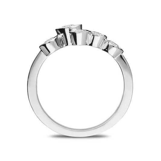 18ct White Gold .51ct Diamond Bubble Ring