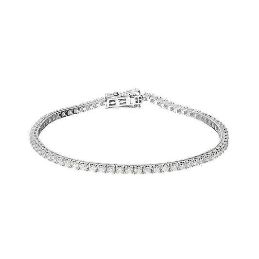 18ct White Gold 2.13ct Diamond Tennis Bracelet D