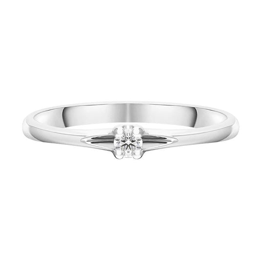 18ct White Gold Brilliant Cut Diamond Solitaire Ring