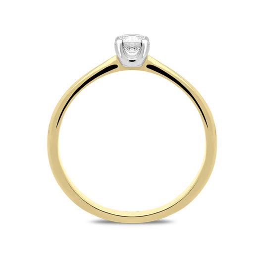 18ct Yellow Gold .22ct Diamond Brilliant Cut Solitaire Ring