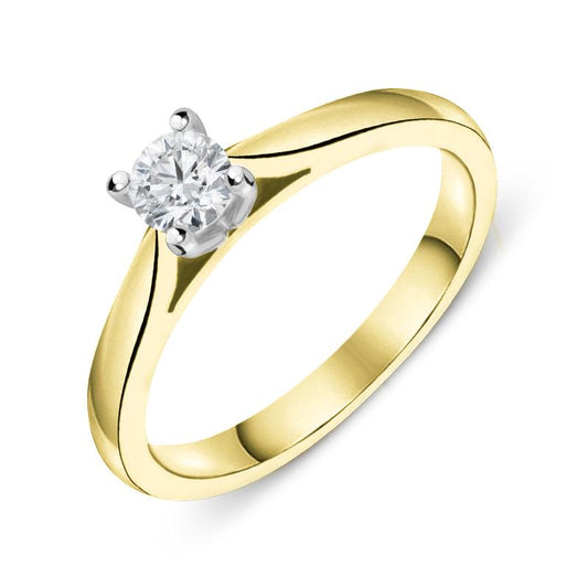 18ct Yellow Gold .25ct Diamond Solitaire Ring