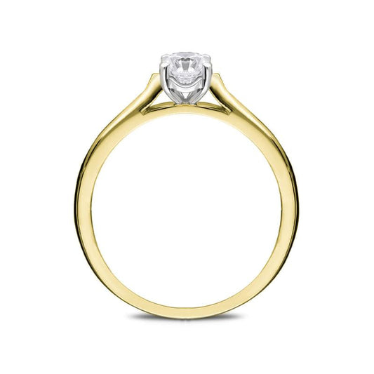 18ct Yellow Gold .4ct Diamond Brilliant Cut Solitaire Ring