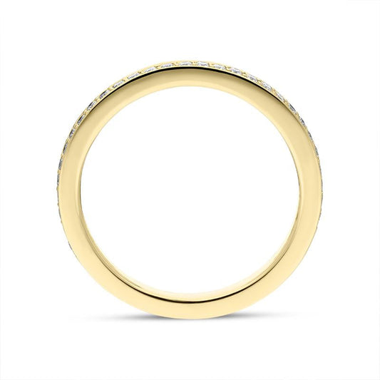 18ct Yellow Gold Brilliant Cut .22ct Diamond Half Eternity Ring