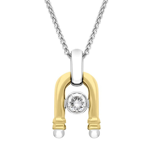 18ct Yellow Gold Diamond Magnet Necklace