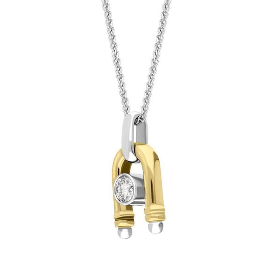 18ct Yellow Gold Diamond Magnet Necklace