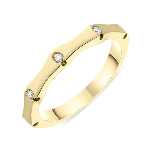 18ct Yellow Gold Five Diamond Band Ring