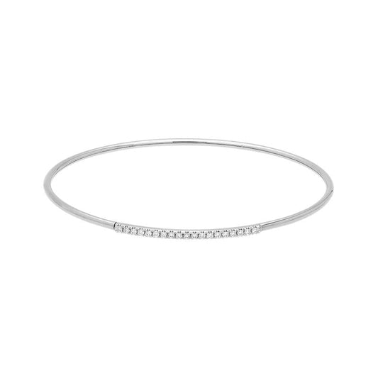 18ct White Gold .18ct Diamond Bangle