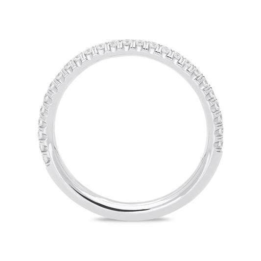 18ct White Gold .28ct Diamond Half Eternity Ring