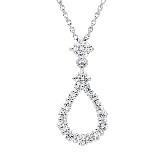 18ct White Gold .59ct Diamond Necklace