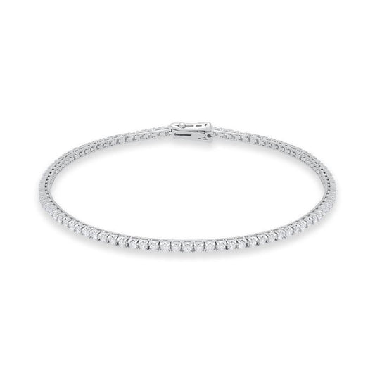 18ct White Gold .93ct Diamond Tennis Bracelet