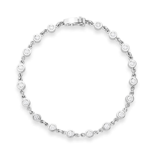 18ct White Gold 1.24ct Diamond Bracelet