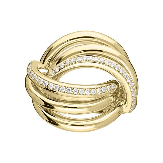 18ct Yellow Gold .17ct Diamond Dress Ring D