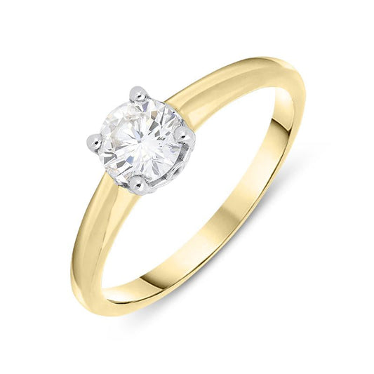 18ct Yellow Gold .5ct Diamond Solitaire Ring