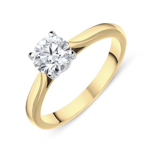 18ct Yellow Gold .73ct Diamond Solitaire Ring