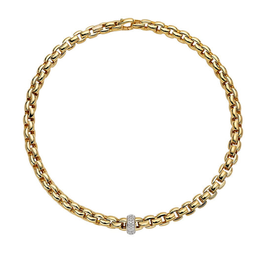 FP Eka 18ct Yellow Gold .58ct Diamond Necklace