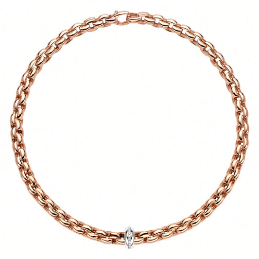 FP Eka 18ct Rose Gold .19ct Diamond Necklace