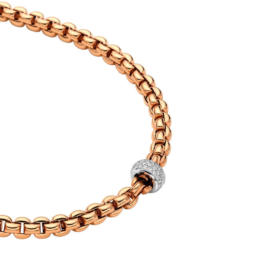 FP Flex'It Eka 18ct Rose Gold .37ct Diamond Necklace