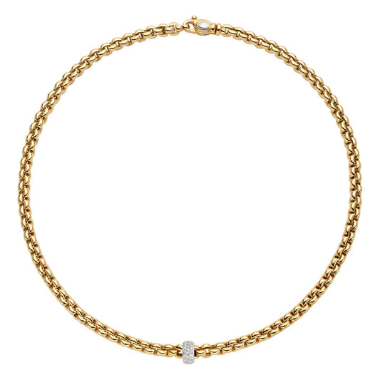 FP Flex'It Eka 18ct Yellow Gold .37ct Diamond Necklace