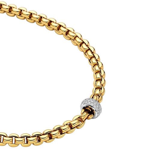 FP Flex'It Eka 18ct Yellow Gold .37ct Diamond Necklace