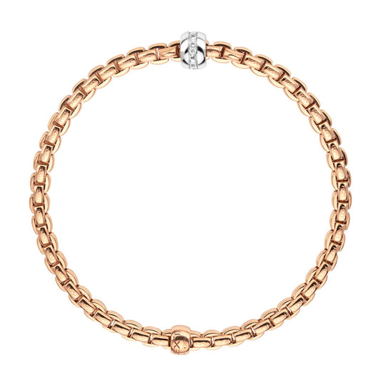 FP Eka Tiny 18ct Rose Gold .7ct Diamond Bracelet