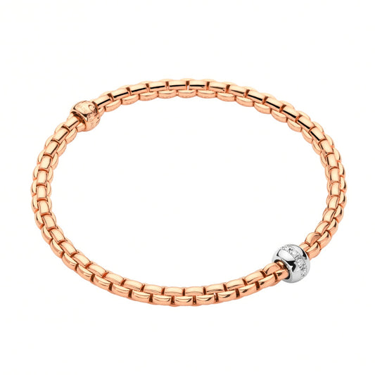 FP Eka Tiny 18ct Rose Gold .7ct Diamond Bracelet