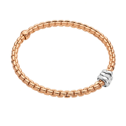 FP Eka Tiny 18ct Rose Gold .16ct Diamond Bracelet