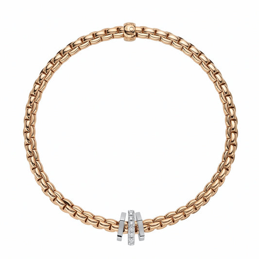 FP Eka 18ct Rose Gold .15ct Diamond Bracelet