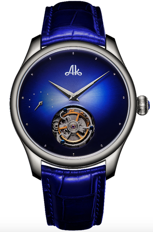 AK Watch Stellaris Tourbillon Blue Dial