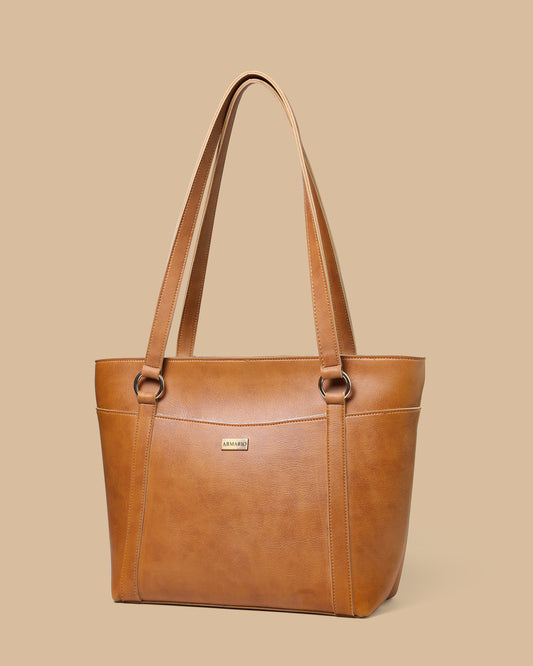 D-VINE Mini Tote Bag (Metallic Orange)