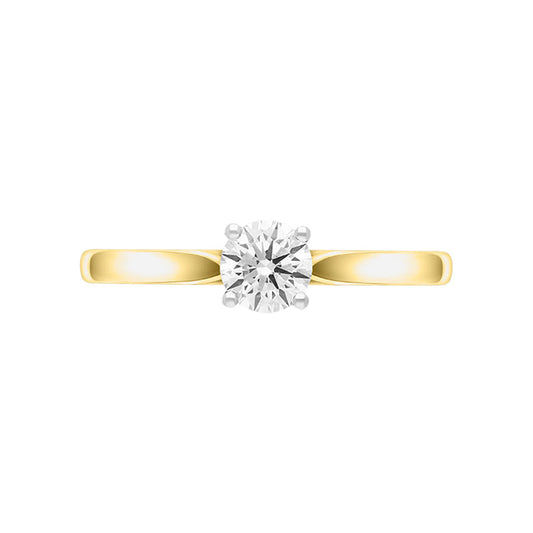 18ct Yellow Gold .71ct Diamond Brilliant Cut Solitaire Ring