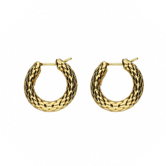 FP Luci 18ct Yellow Gold Hoop Earrings