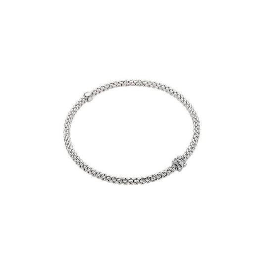 FP Flex'It Prima 18ct White Gold .12ct Diamond Bracelet