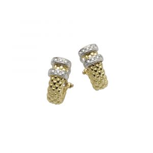 FP Solo 18ct Yellow Gold .11ct Diamond Stud Earrings