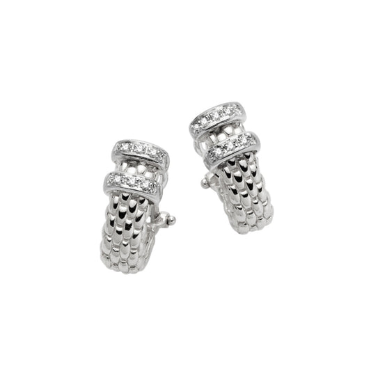 FP Solo 18ct White Gold .11ct Diamond Stud Earrings