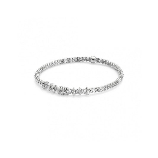 FP Flex'it Prima 18ct White Gold .15ct Diamond Bracelet