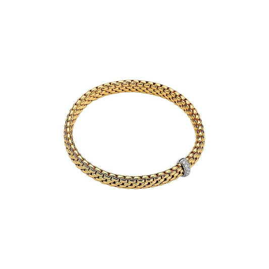 FP Flex'It Vendome 18ct Yellow Gold .1ct Diamond Bracelet