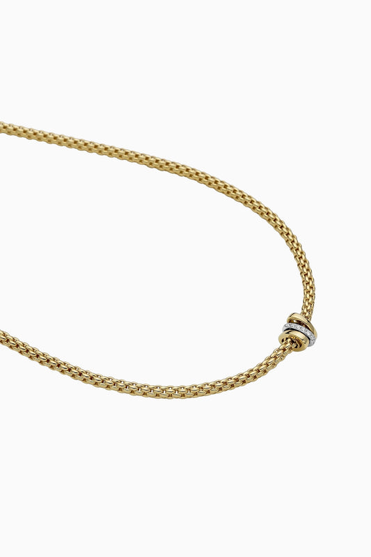 FP Flex'It Prima 18ct Yellow Gold Diamond 43cm Necklace