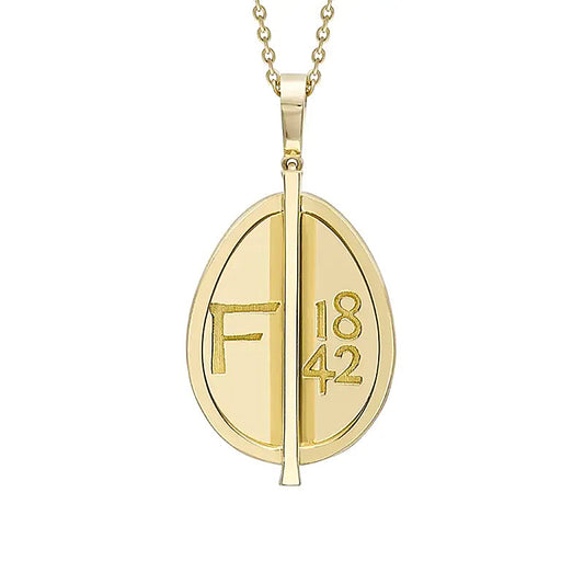 F1842 18ct Yellow Gold Grande Egg Pendant