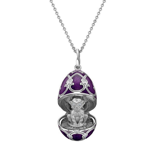 FPalais Tsarskoye Selo Purple Locket with Monkey Surprise D