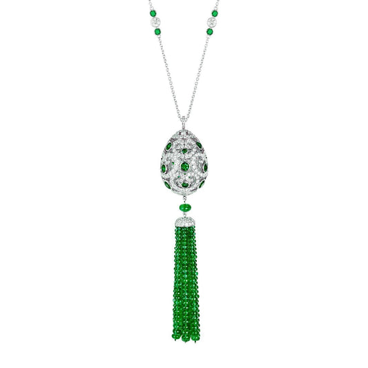 FImperial ImperatrIC Emerald Tassel Pendant