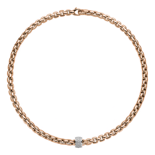 FP Flex'It Eka 18ct Rose Gold .53ct Diamond Necklace