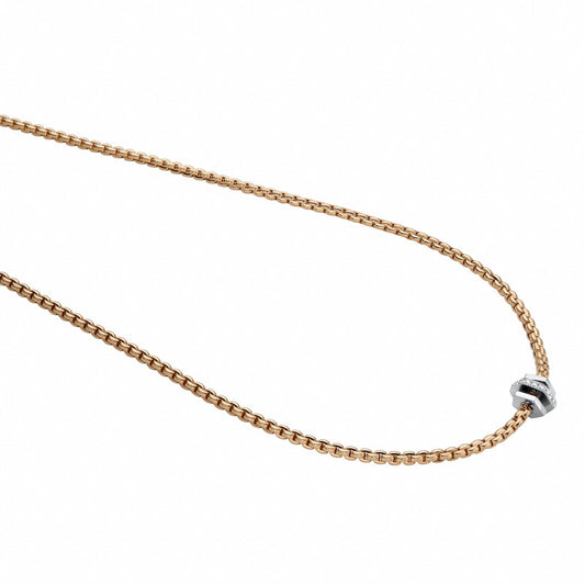 FP Eka 18ct Rose Gold .15ct Diamond Necklace