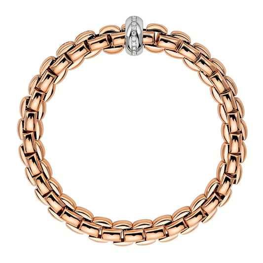 FP Eka 18ct Rose Gold .19ct Diamond Bracelet