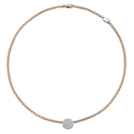 FP Eka 18ct Rose Gold .45ct Diamond Necklace