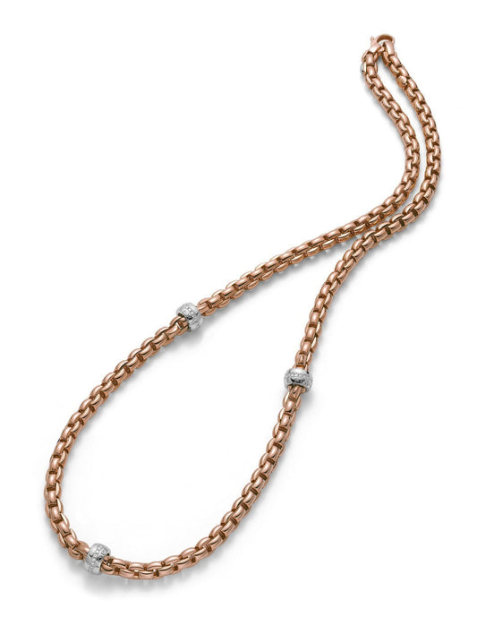 FP Eka 18ct Rose Gold .53ct Diamond Necklace