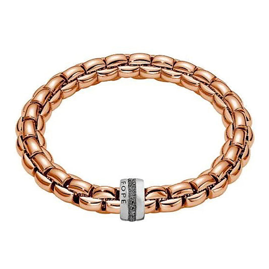 FP Eka 18ct Rose Gold .74ct Black Diamond Bracelet