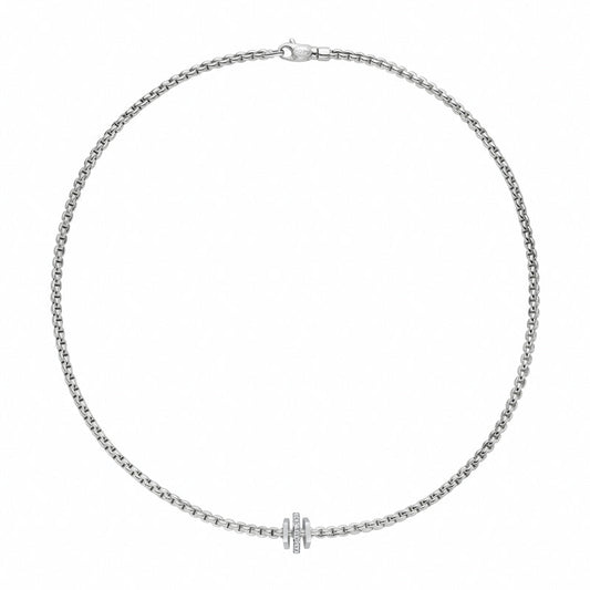 FP Eka 18ct White Gold .15ct Diamond Necklace