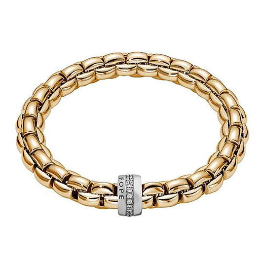 FP Eka 18ct Yellow Gold .21ct Diamond Bracelet